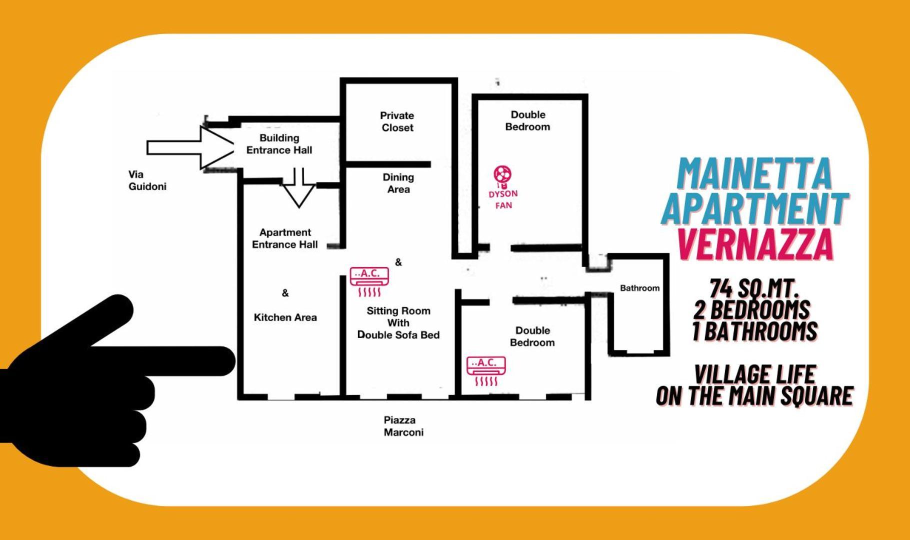 Mainetta Sea View Apartment With Ac เวอนาซซา ภายนอก รูปภาพ
